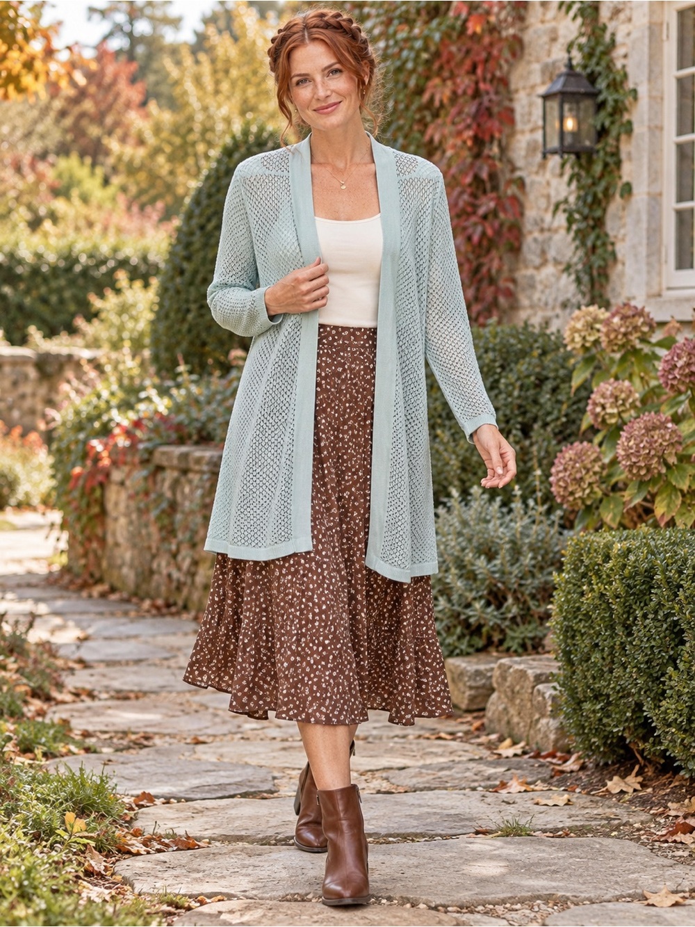 LOFT Outlet Open-Knit Long Cardigan Size M NWOT